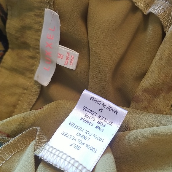 Luxxel Elegant Floral Print V Neck Longsleeve Cut Out Ruffle Mini Dress - Picture 16 of 16